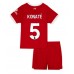 Liverpool Ibrahima Konate #5 Replika Babykläder Hemma matchkläder barn 2023-24 Korta ärmar (+ Korta byxor)